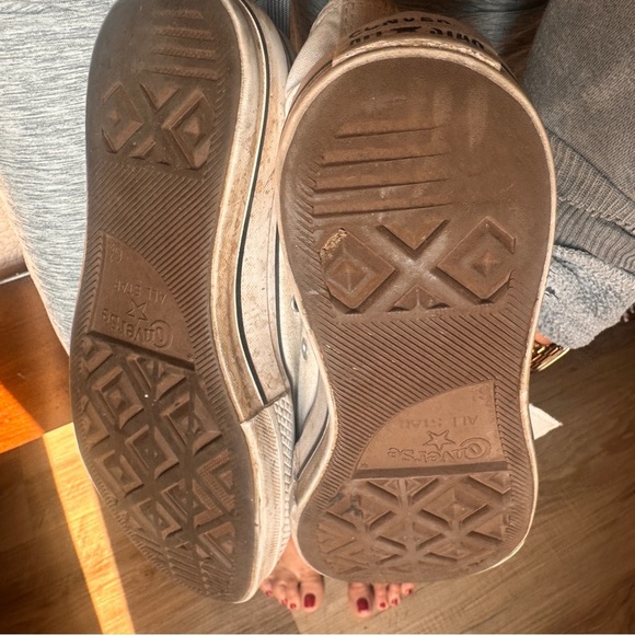 Converse Chuck Taylor High Top Platform Sneakers White Canvas Unisex 8.5 woman’s - Picture 12 of 12